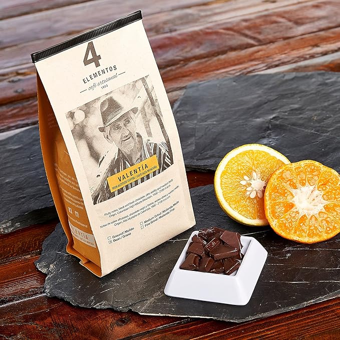 4 Elementos | Whole Bean Specialty Coffee, Medium Roast, 100% Arabica from Colombia, Chocolate, Caramel & Orange Notes, 12oz (Pack of 2)