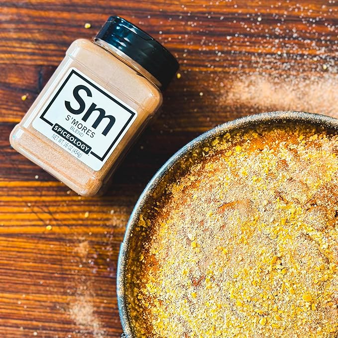 Spiceology ??S'mores Seasoning ??Sweet Spice Blend of Chocolate, Graham Cracker & Marshmallow Flavors ??Perfect for Desserts, Baked Goods, and Beverages ??16 oz