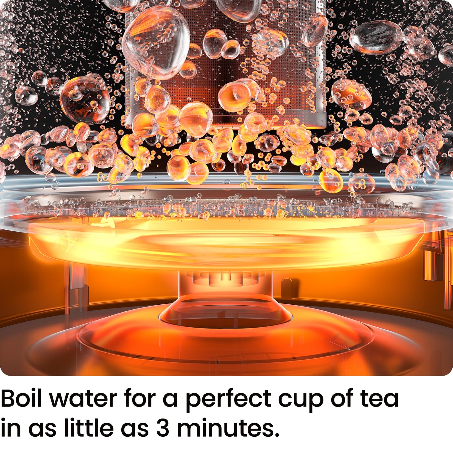 Chefman Electric Kettle with Tea Infuser, Compact 1L (4 Cups), 1500W, Removable Lid for Easy