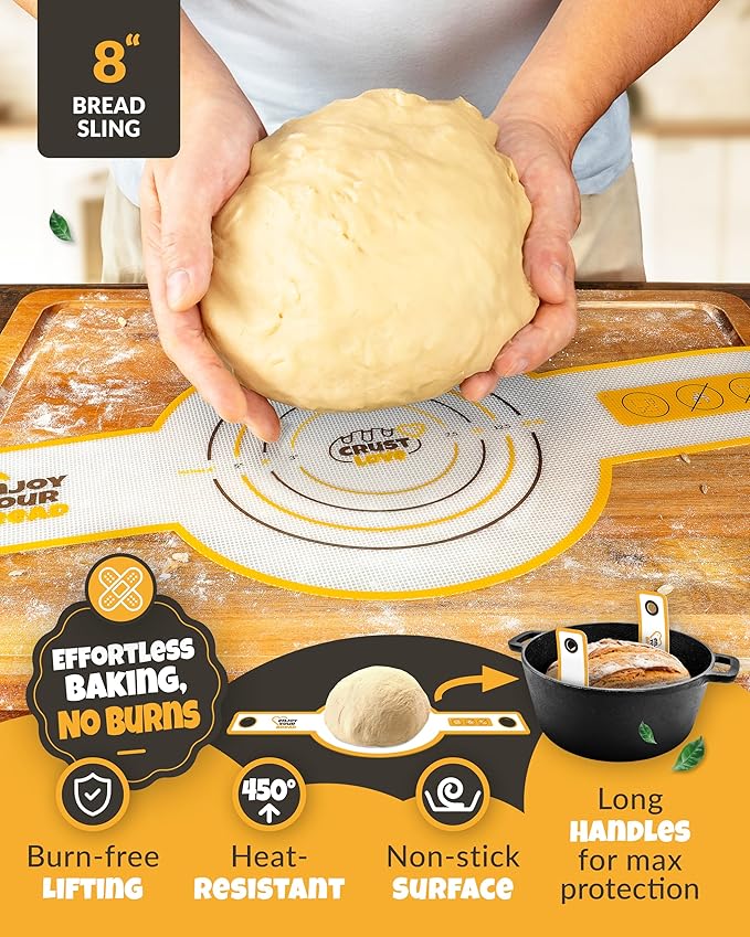 Sourdough Kit inkl. 7 different Bread Making Tools like a 9 inches Sour dough Banneton Bread Proofing Basket - Bread Making Kit, Banneton-Basket, Sourdough-Starter-Kit-Supplies, Baking-Kit