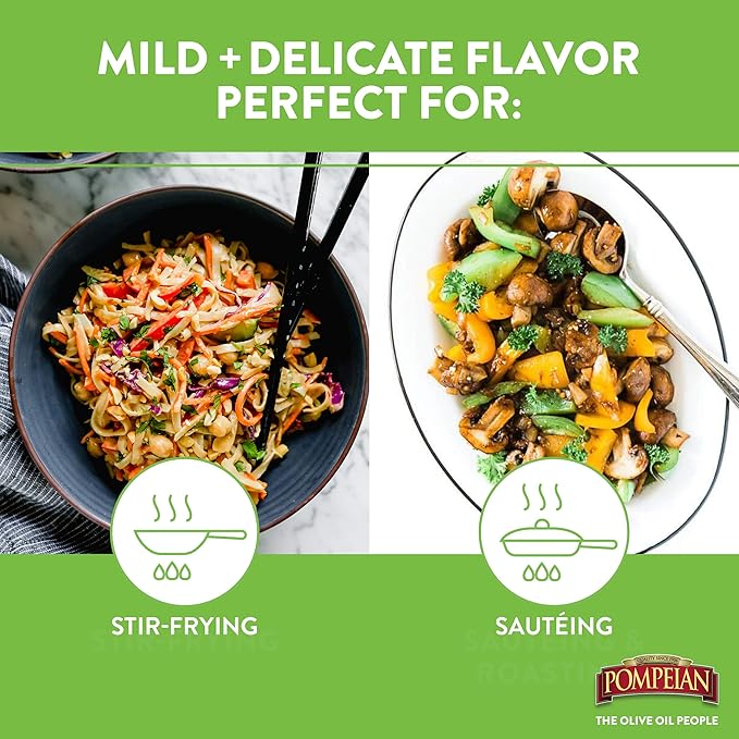 Pompeian Smooth Extra Virgin Olive Oil, Contains Polyphenols, First Cold Pressed, 48 Fl Oz