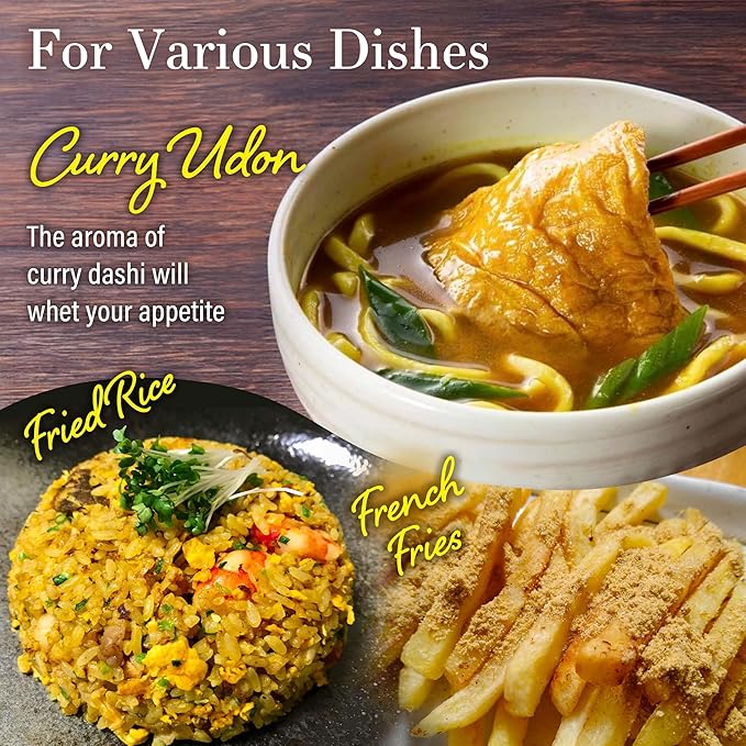 YAMASAN KYOTO UJI Japanese Curry Dashi Stock, Spicy and Rich Umami Broth, Produced by a Famous Restaurant in Kyoto, For Udon, Ramen, Stir-Fries, Made in Japan, 200g(7.0oz)