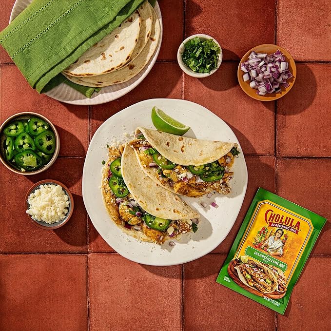 Cholula Jalapeño Lime Seasoning Mix, 1 oz (Pack of 12)