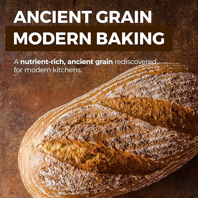 KAMUT Flour (3 lb) Whole Wheat Flour, Great for Whole Grain Bread and Baking, All-Natural, USDA Organic, OU Kosher Certified, Milled from Ancient Grain, Bulk Resealable Pouch