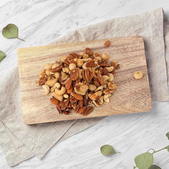 Jaybee's - Raw Deluxe Mixed Nuts Unsalted 3 Pound | Almonds, Cashews, Pecans, Walnuts, Brazil Nuts, Macadamia | Fresh, Unsalted, Natural Variety | Resealable Bulk Snack Pack