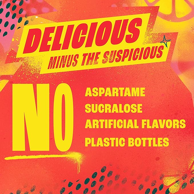 Zevia Zero Sugar Soda, Strawberry Lemon Burst, 12 oz Cans (8-Pack) ??Naturally Sweetened, Zero Calorie Sugar Free Soda - Non-GMO Project Verified, Gluten-Free, Vegan