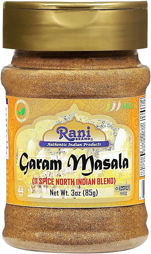 Rani Garam Masala Indian 11-Spice Blend 3oz (85g) PET Jar, Pack of 12 ~ All Natural, Salt-Free | Vegan | No Colors | Gluten Friendly | NON-GMO | Kosher | Indian Origin