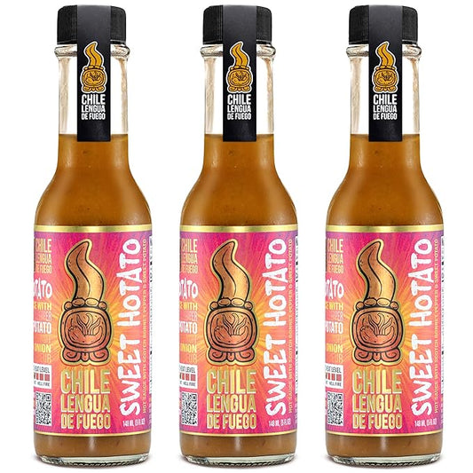 Hot Sauce | Chile Lengua de Fuego (Pack of 3, sweet hotato)