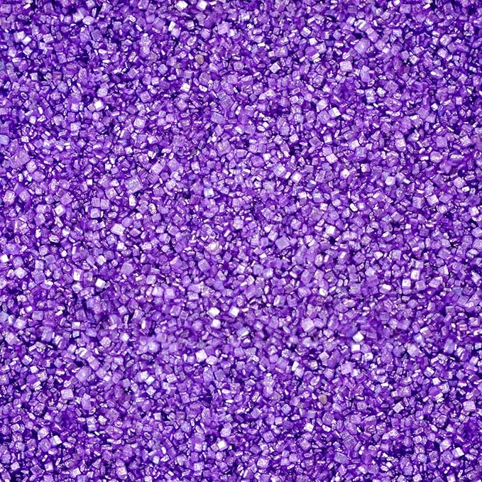 Edible Purple Sanding Sprinkles, Sanding Sugar, Kosher Food Grade 150g, Purple Sprinkles for Cake Decorating, Cupcake, Cookies