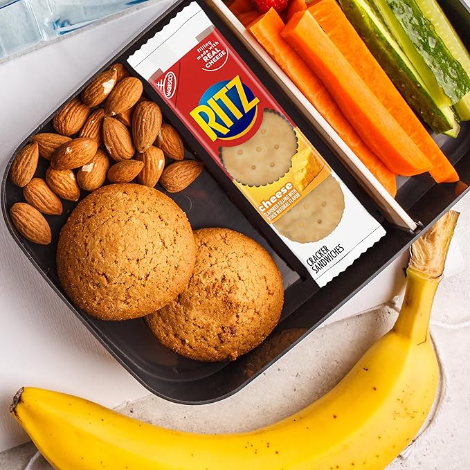 RITZ Cheese Sandwich Crackers, 20 Snack Packs (6 Crackers Per Pack) (Pack of 2)