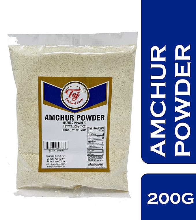 TAJ Premium Indian Amchur Powder (Dried Mango Powder), (7-Ounce)