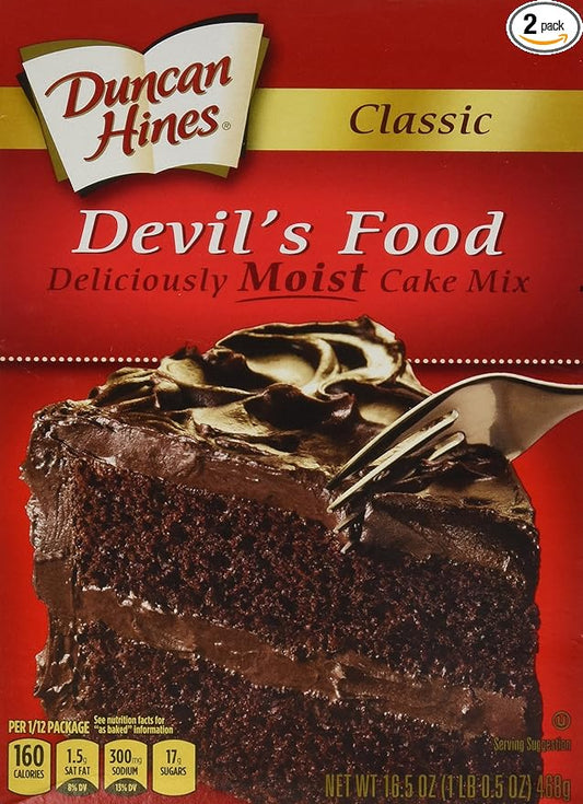 Duncan Hines Classic Devil's Food Cake Mix (2 Pack)