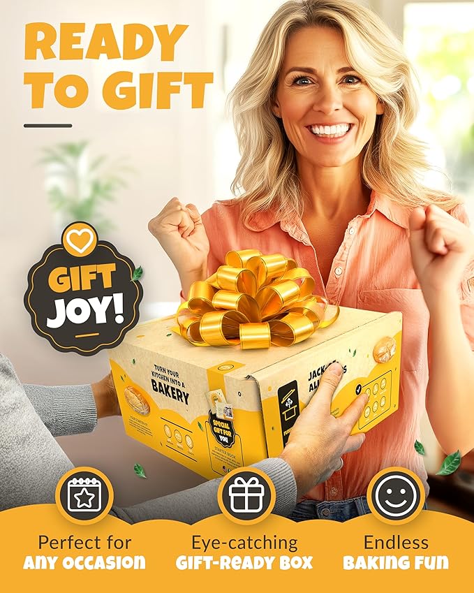 Sourdough Kit inkl. 7 different Bread Making Tools like a 9 inches Sour dough Banneton Bread Proofing Basket - Bread Making Kit, Banneton-Basket, Sourdough-Starter-Kit-Supplies, Baking-Kit