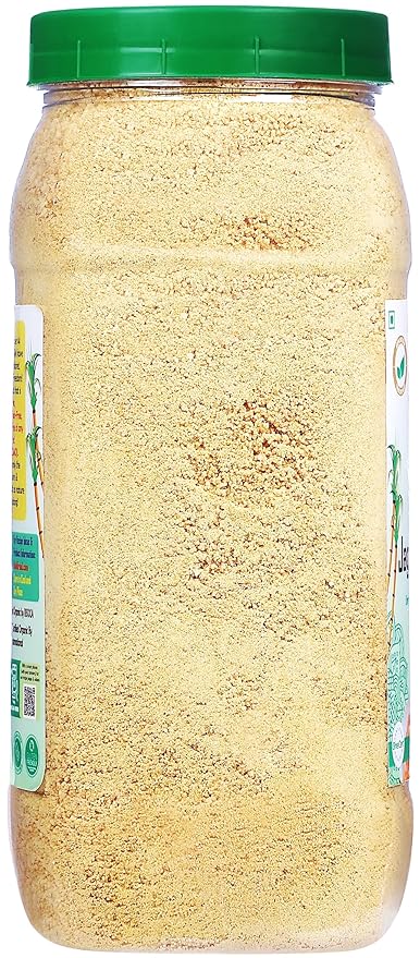Rani Organic Jaggery Shakkar (Unrefined Evaporated Organic Sugar Cane Juice) 35oz (1kg) PET Jar ~ Gluten Friendly | Vegan | NON-GMO | No Salt or fillers | Indian Product | USDA Certified Organic