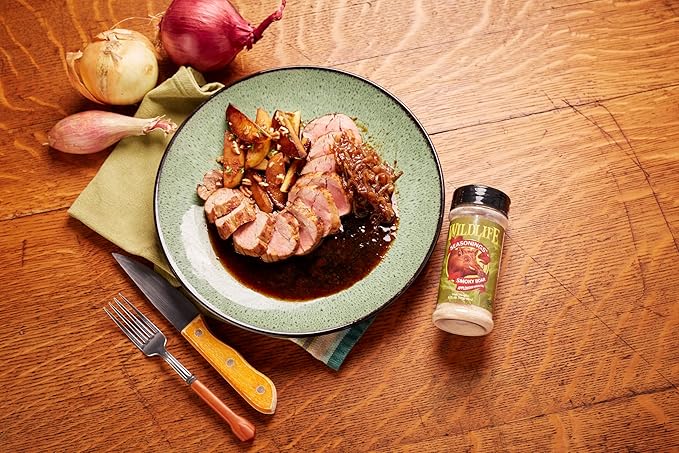 Wildlife Seasonings Smoky Boar Applewood Smoke Rub and Marinade - Sweet and Smoky Grill Seasoning for Pork, Chicken, and Ribs, Adds Rich Flavor with a Subtle Applewood Aroma