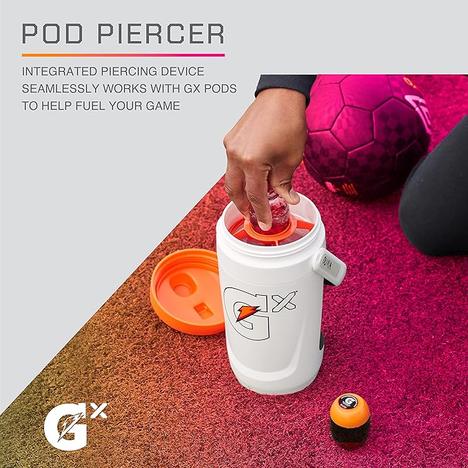 Gatorade Gx Performance Jug, 64oz, Leakproof, Non Slip Grip, Great for Athletes, Navy