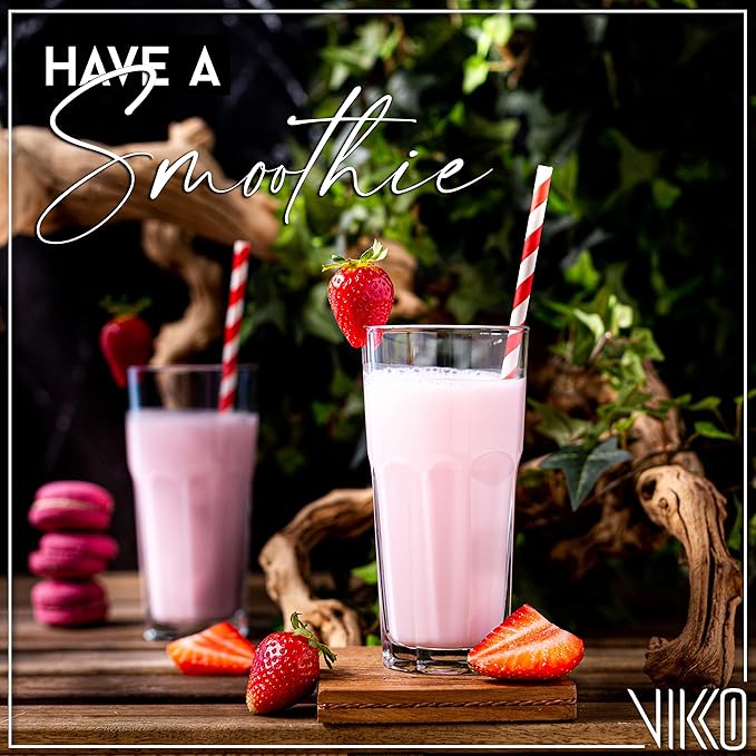 Vikko Drinking Glasses, Set of 12 Juice Glasses 9.5 Oz, Thick and Sturdy Kitchen Glasses, Dishwasher Safe Highball Glass Tumbler, Heavy Duty Cups, Water Glasses