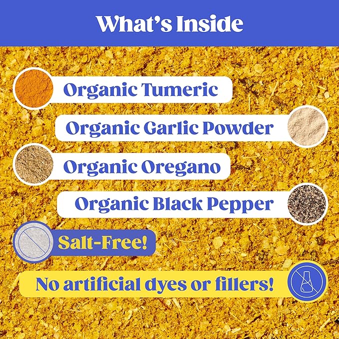 Loisa SALT-FREE Adobo Seasoning, USDA Organic, Non-GMO, No-MSG, No Preservatives, No Artificial Coloring, No Artificial Flavors, Pure Latin Flavor, 2 oz, Pack of 1