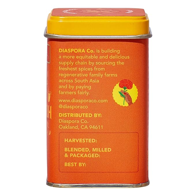 Diaspora Co. Golden Milk Spice Blend | For Lattes & Baking | Made with Fresh, Single-Origin Spices | 45g Everyday Tin