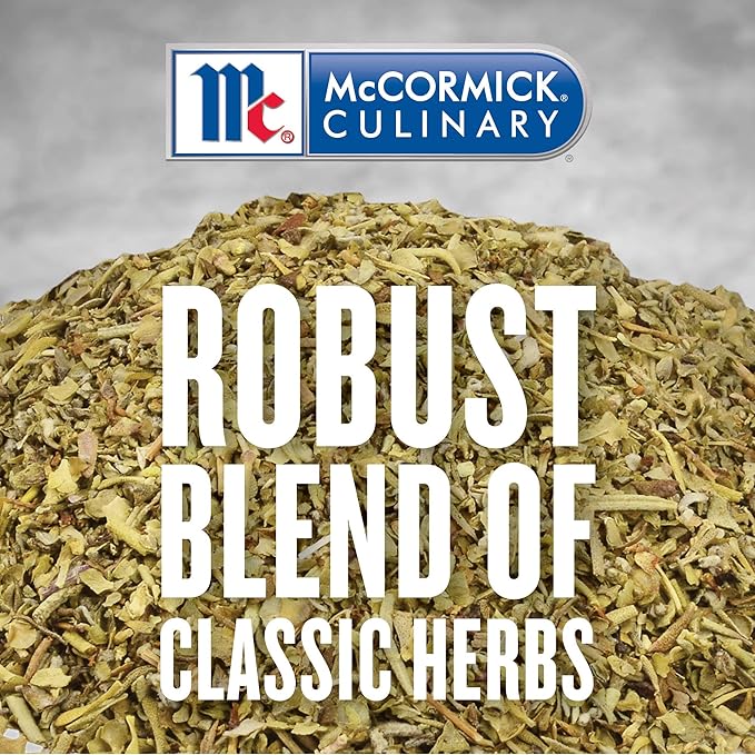 McCormick Culinary Italian Seasoning, 1.75 lb - One 1.75 Pound Container of Italian Seasoning Blend for Mediterranean Cuisine, Perfect for Pasta Sauces, Meatballs, Pizza, Soups, Chicken and More