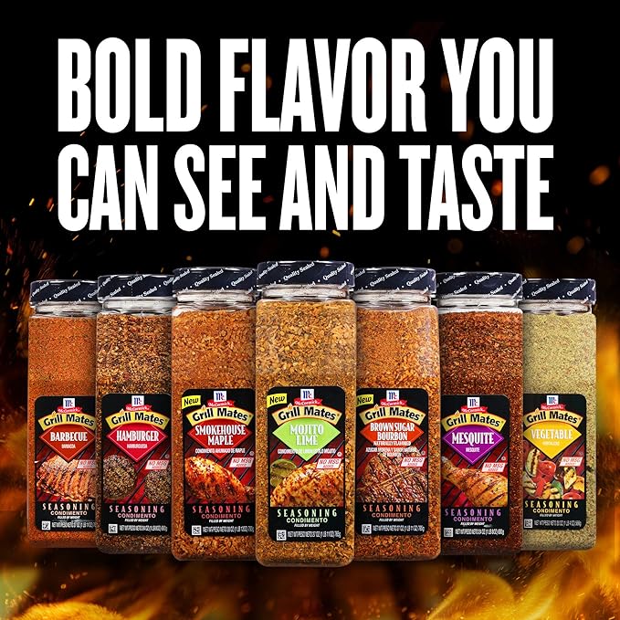 McCormick Grill Mates Hamburger Seasoning, 24 oz - One 24 Ounce Container of Hamburger Seasoning Mix with Bold Blend of Ground Peppers, Onion and Savory Garlic