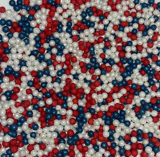 Confect Cake Mate Dessert Sprinkles ??Edible Vegan, Palm Oil Free | Star & Pearl Shaped Sprinkles for Cake Decorating, Cupcakes, Cookies & Ice Cream ??4.2 Oz