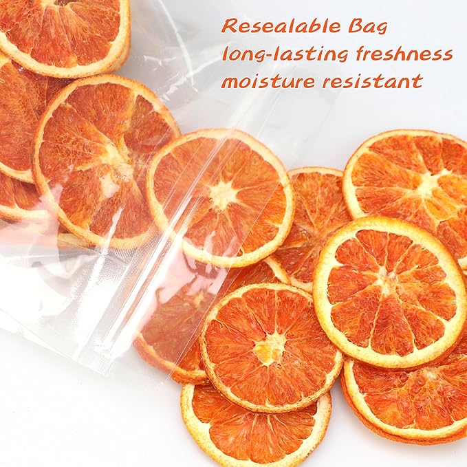 iGAOZM Dried Blood Orange Slices,3.52oz/100g,Dehydrated Orange Chips,No Sugar Added,Natural Citrus fruit snacks,Dried Blood Orange Slices for Cocktails ,Tea,Baking,Cakes Decoration,Crafts