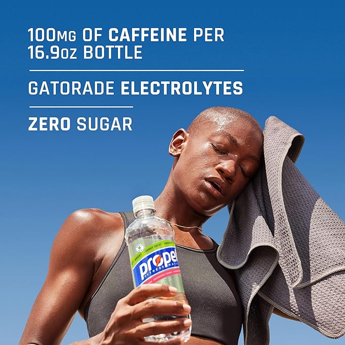 Propel Energy Boost Zero Calorie Flavored Water With Electrolytes and Caffeine, Blueberry Acai