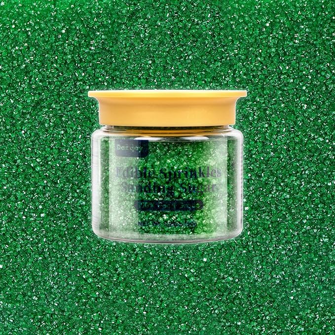 Easter Green, Sanding Sugar Sprinkles, Food Grade, 150g, Green Sprinkles for Cake Decorating, Donut, Cupcake, Ice Cream, Wedding Party Supplies