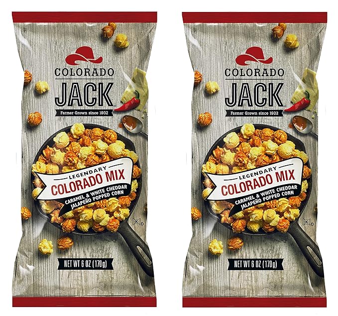 Colorado Jack Gourmet Flavored Popcorn - Colorado Jack Popped Corn in Legendary Flavors (Colorado Mix)