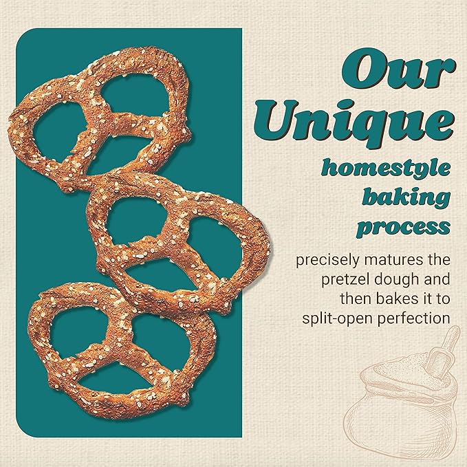 Unique Snacks - Multi Grain Splits Pretzels, Homestyle Baked, Certified OU Kosher and non-GMO, 11 oz Bag (6 pack) No artificial flavors 66 Ounce
