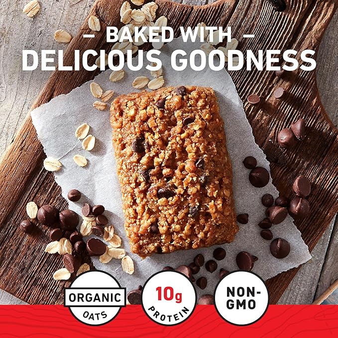 CLIF BAR - Protein Bars - Chocolate Chip - Made with Organic Oats - Energy Bars - Non-GMO - (15 Pack)