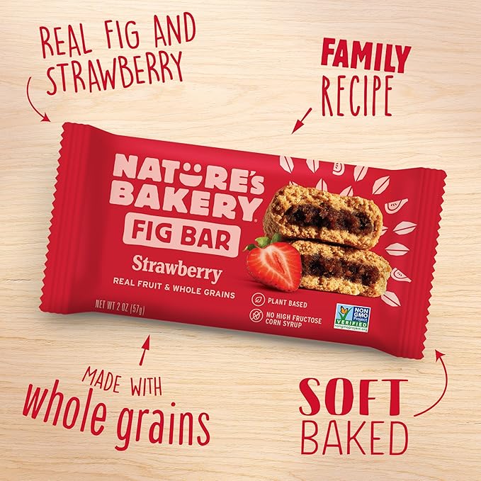 Nature's Bakery Strawberry Fig Bars, 2 Oz, 6 Ct