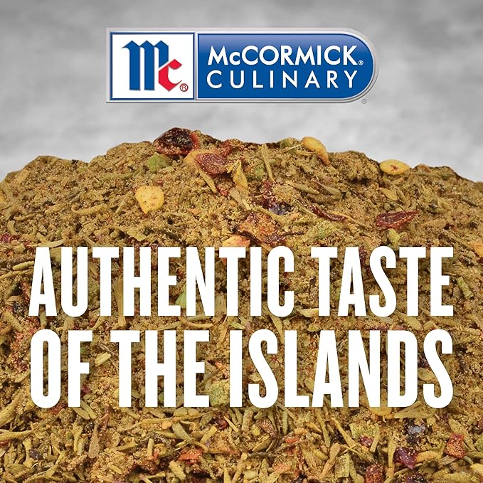 McCormick Culinary Caribbean Jerk Seasoning, 18 oz (Pack of 6) - Six 18 Ounce Containers Jamaican Jerk Seasoning, Perfect on Meats, Roasted Vegetables, Marinades and Caribbean Inspired Recipes