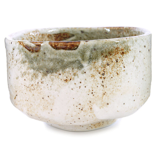 Mino Ware Japanese Handcrafted Matcha Tea Bowl Beige, Matcha Tea Cup Ceremony, Authentic Pottery