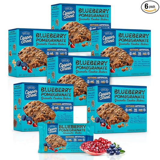 Cooper Street Cookies Chewy Granola Bakes Blueberry Pomegranate, 1 Ounce (36 Count)