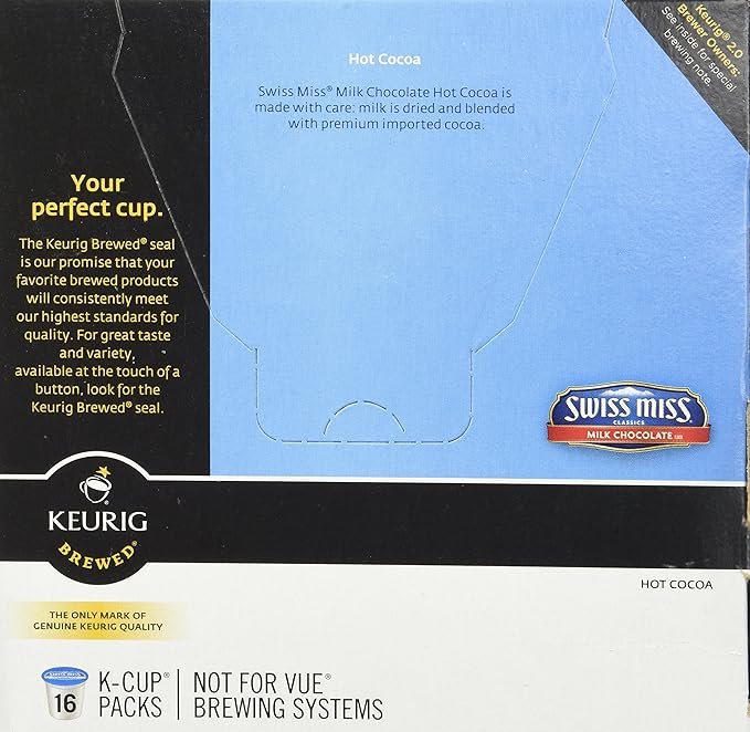 Swiss Miss Keurig K-cups Milk Chocolate Hot Cocoa - 32 Count