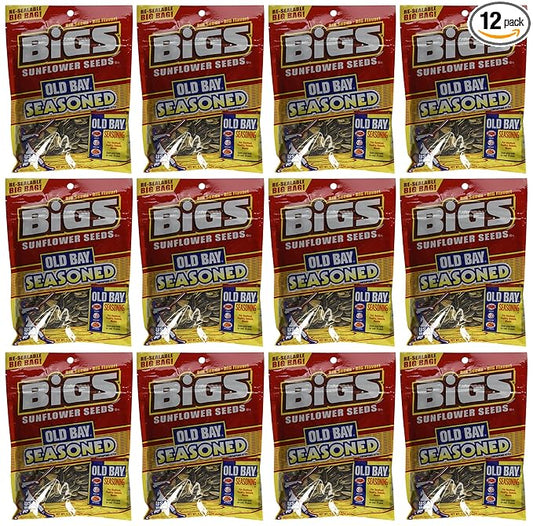 Bigs Old Bay Catch of the Day Seasoned Sunflower Seeds, 5.35 Ounce -- 12 per case