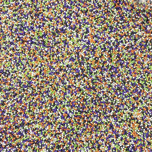 Sprinkle Pop Haunted Halloween Nonpareil Sprinkle Mix| Black Lime Orange Purple White Nonpareil Sprinkles| Spooky Halloween Sprinkles Made in USA for Decorating Cakes Cookies Cupcakes Candy, 4oz