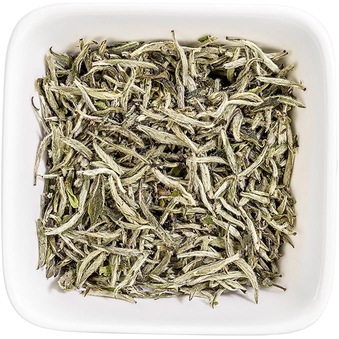 Tealyra - Premium White Silver Needle Tea - Bai Hao Yinzhen - Grown in Fujian China - Superior Chinese Silver Tip White Tea - Loose Leaf Tea - Caffeine Level Low - 110g (4-ounce)