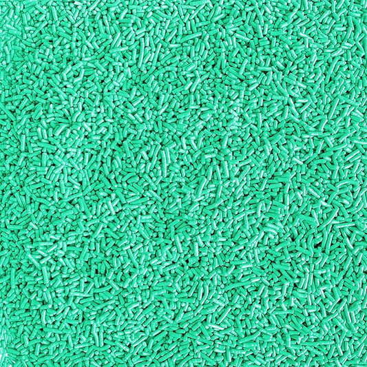 Sprinkle Pop Spring Mint Solid Colored Sprinkle Mix| Mint Jimmies| Birthday Sprinkles Made in USA for Decorating Cakes Cupcakes Donuts Cookies Brownies Ice Cream, 2oz