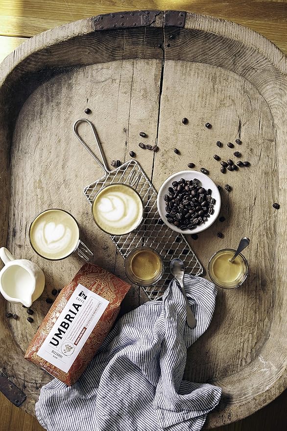 Caffe Umbria Fresh Seattle Whole Bean Roasted Coffee, Bizzarri Blend Medium-Dark Roast, 12 oz. Bag