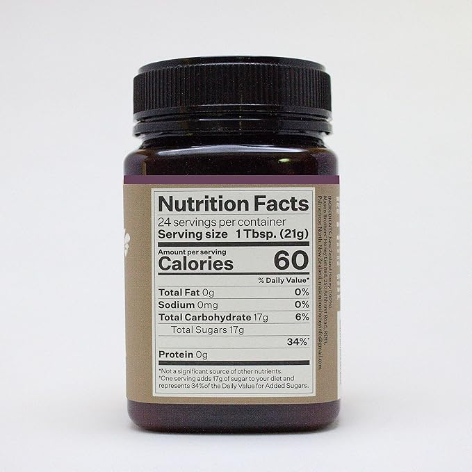 Mason Brothers’ Raw Manuka Honey MGO 829+ | 17.6oz New Zealand Honey, MGO Certified