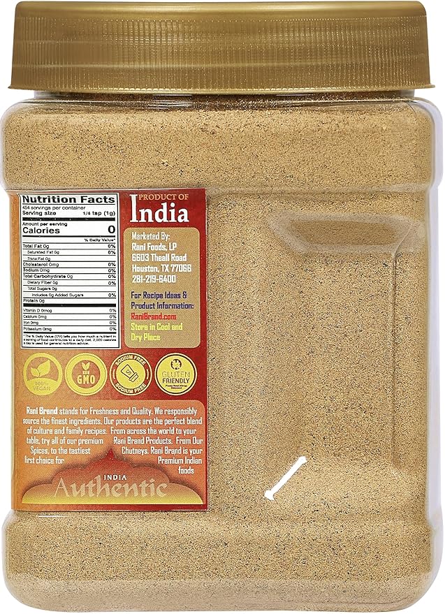 Rani Tea (Chai) Masala Indian Spice Blend 16oz (1lb) 454g Bulk PET Jar ~ All Natural | Vegan | Gluten Friendly | Salt & Sugar Free | NON-GMO | No Colors | Indian Origin