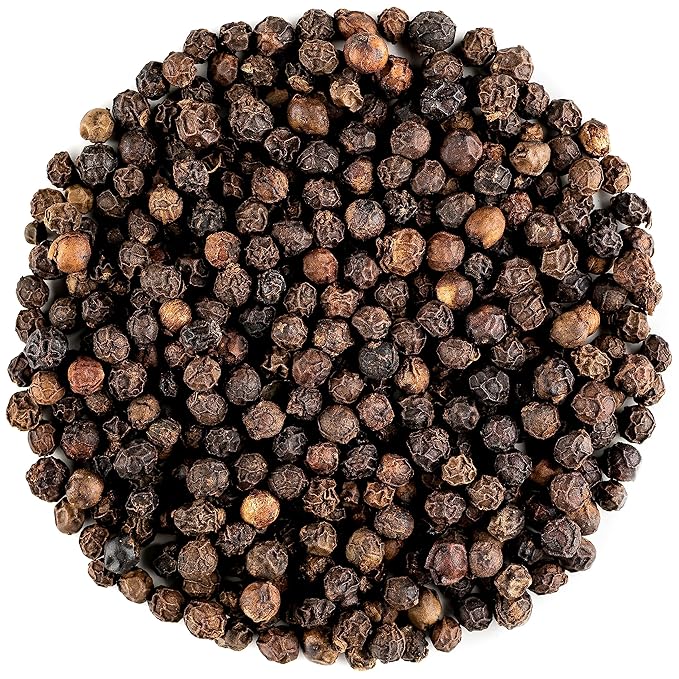 Black Pepper Whole Corns Organic - Gourmet Black Peppercorn - Black Peppercorns For Grinder Refill - Grinder Peppers Peppercorns Whole Pepper Corns Pepper Corn For Grinding Pepper Whole Pepercorn