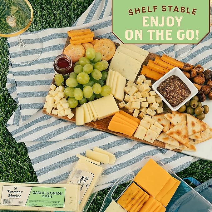 Farmers Market, Gluten Free, Keto, Paleo, Low Sodium, Zero Sugar, Wisconsin Cheese, 1-Pack, Vermont Extra Sharp Cheddar