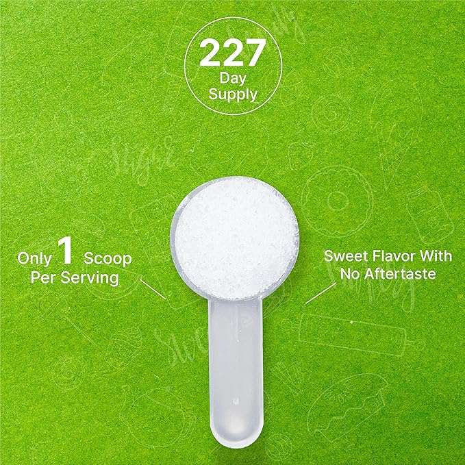 Allulose Sweetener 2 Pounds ??Natural Sugar Subsitutes, No Aftertaste - Keto Friendly, Vegan, Zero Net Carb, Zero Calorie, Great for Cooking & Baking