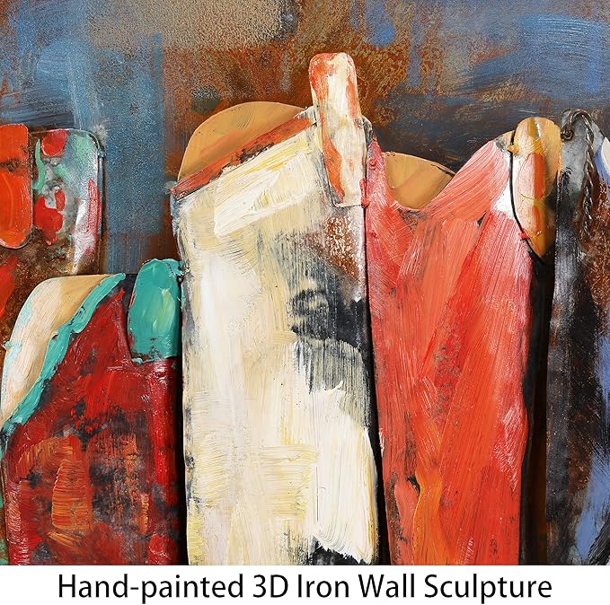 Empire Art Direct Cowboy?셲 Boots Mixed Media Iron Hand Painted Dimensional Wall Art, 30" x 40" x 2.4", Ready to Hang